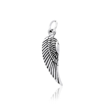 Angel Wing Silver Charm TCM309 - Jewelry